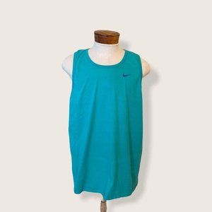 Men’s Nike Tank Top Cut Off Size 3X Turquoise